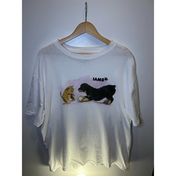 Vintage Iams dog and cat promo tee - Picture 1 of 4